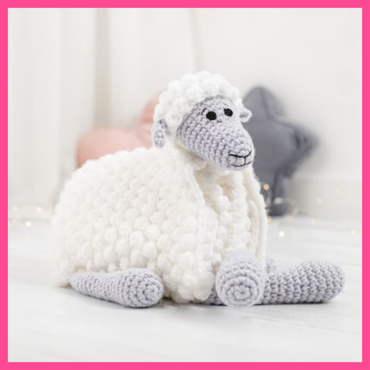 Cuddle and Play SHEEP crochet blanket pattern