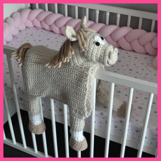 Cuddle and Play 2 IN 1 HORSE & UNICORN crochet blanket pattern